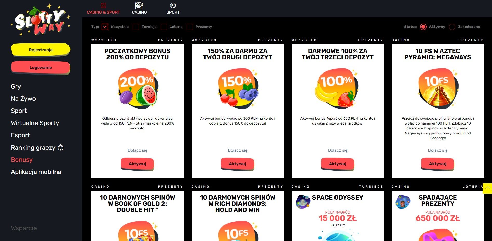 Slottyway Kasyno Online - Recenzja kasyna, bonusy i promocje
