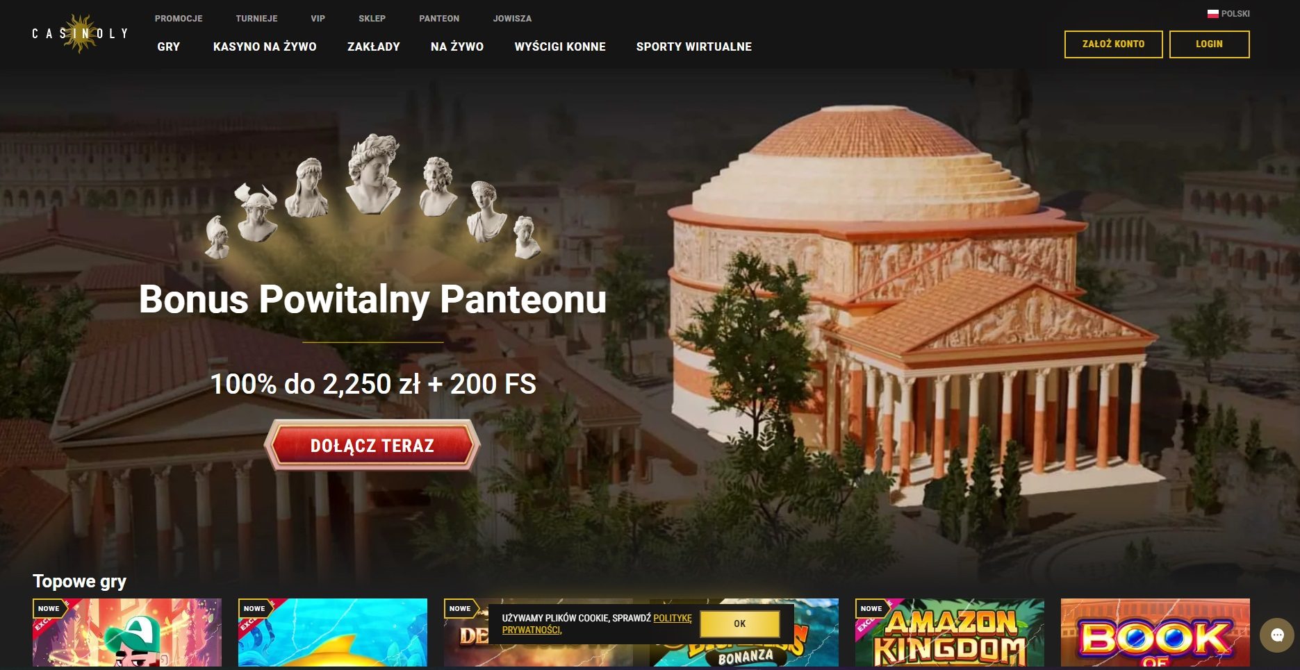 Casinoly Casino Online - Recenzja kasyna, gry hazardowe oraz bonusy